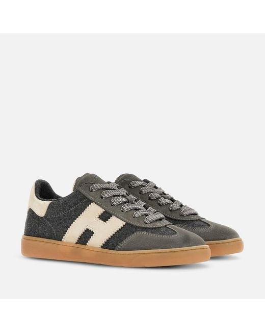 Hogan Brown Flat Sneakers,