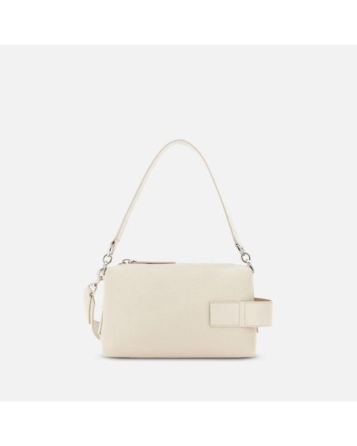 Hogan White Script Bauletto Mini
