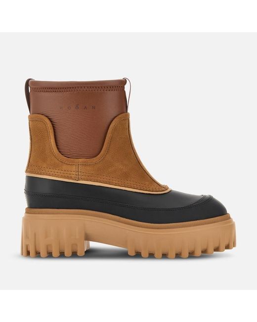 Botas H700, Negro,Marrón Hogan de color Brown