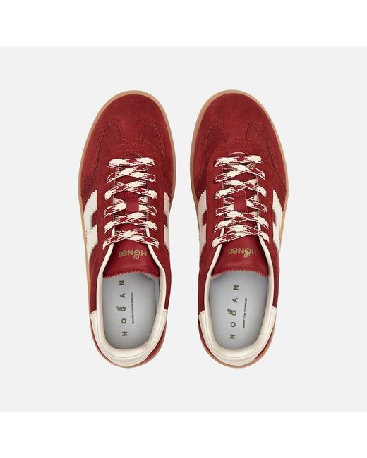 Hogan Red Flat Sneakers,