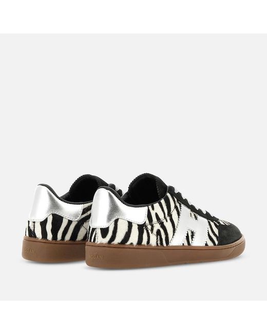 Hogan Black Flat Sneakers,