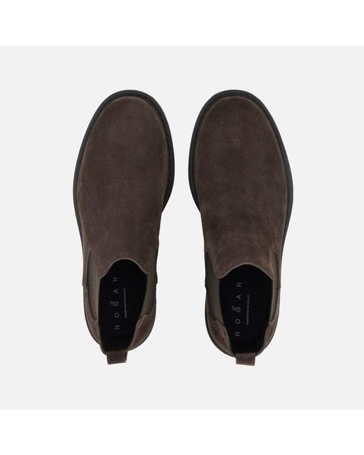 Hogan Brown Boots And Chelsea, for men