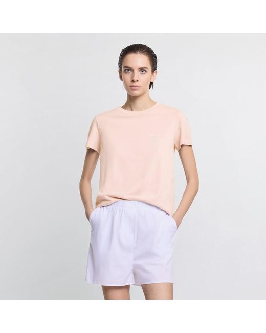 Hogan Pink Cipria Boxy T-Shirt