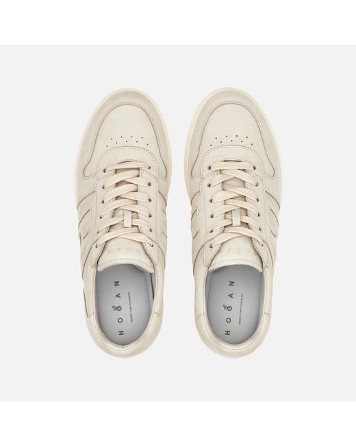 Hogan White Flat Sneaker, for men