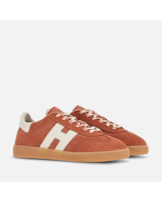 Hogan Brown Flat Sneakers,