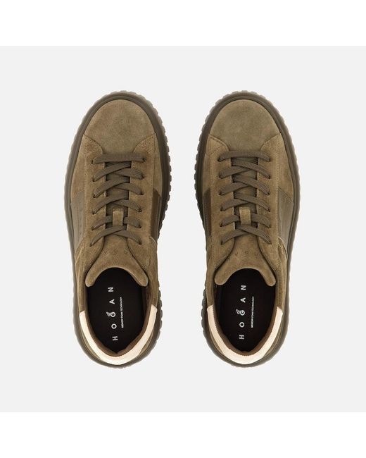 Hogan Green Chunky Sneakers, for men