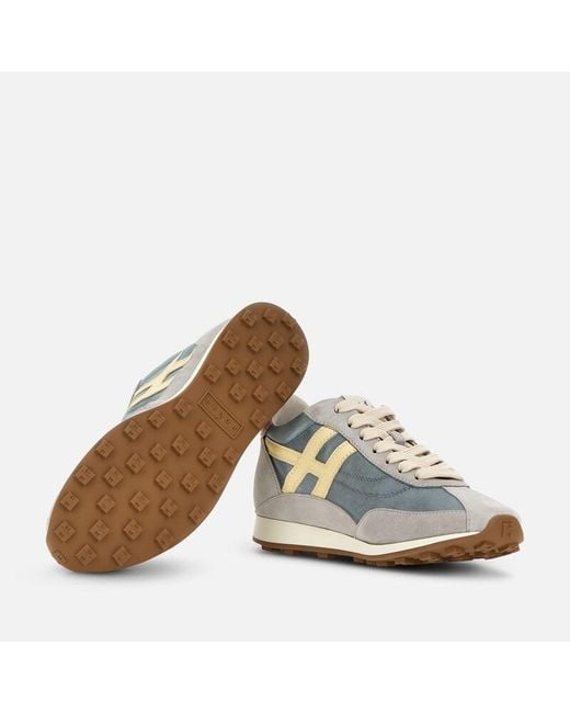 Hogan Blue Sporty Sneakers, ,Light,