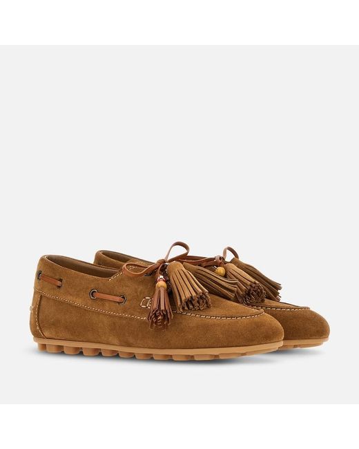 Hogan Brown Loafers,