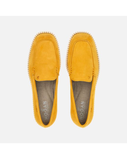 Hogan Yellow Loafers H642