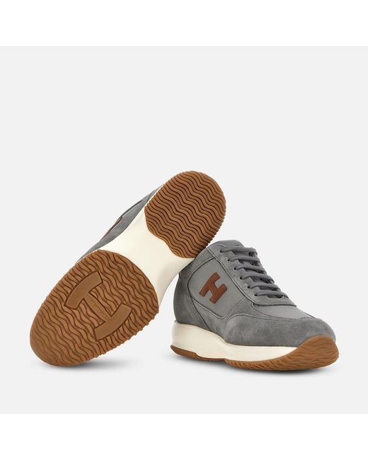 Hogan Gray Chunky Sneakers, for men