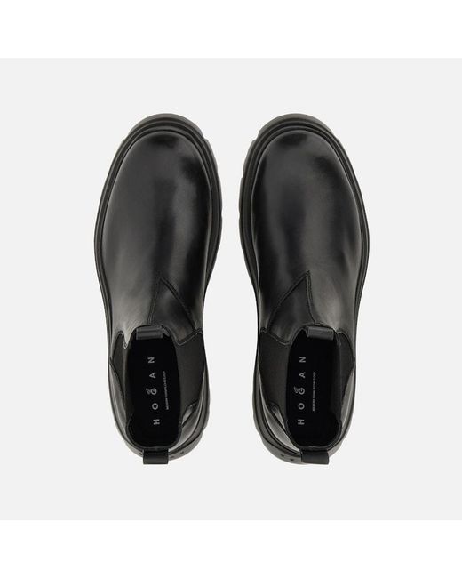 Hogan Black Boots And Chelsea, for men