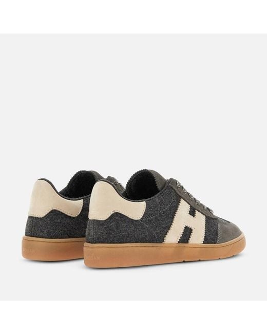 Hogan Brown Flat Sneakers,