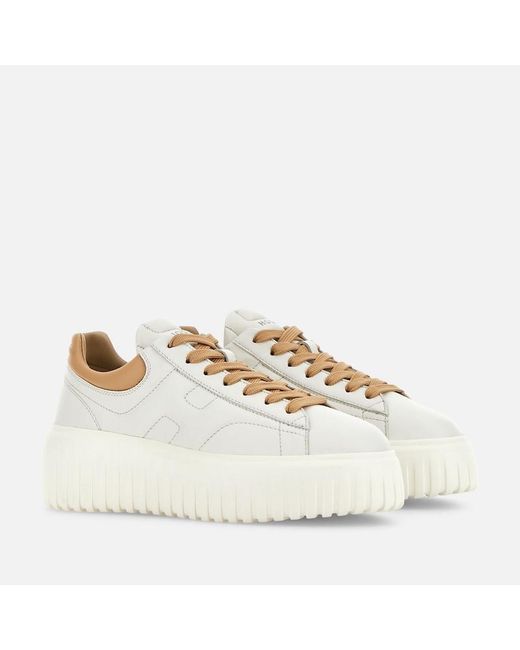Hogan White Sneakers H-Stripes, ,Off