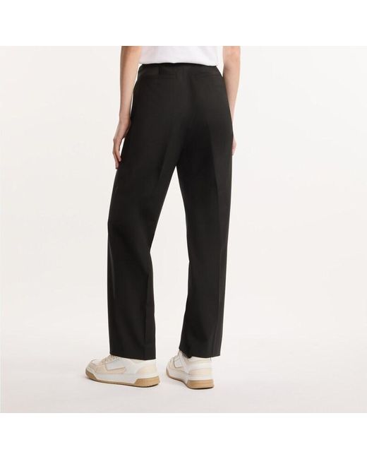 Hogan Black Wool Blend Pants