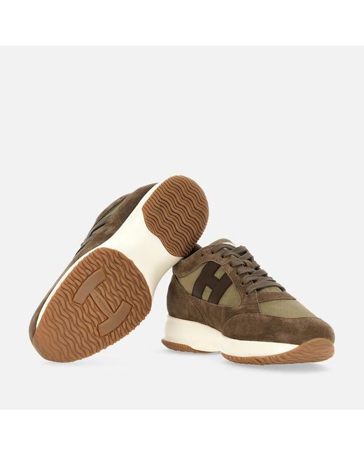 Hogan Brown Chunky Sneakers, for men