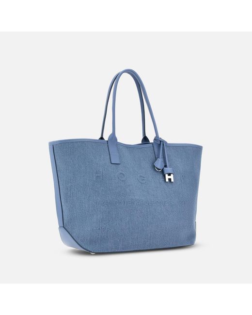 Hogan Blue Shopper Address Medium