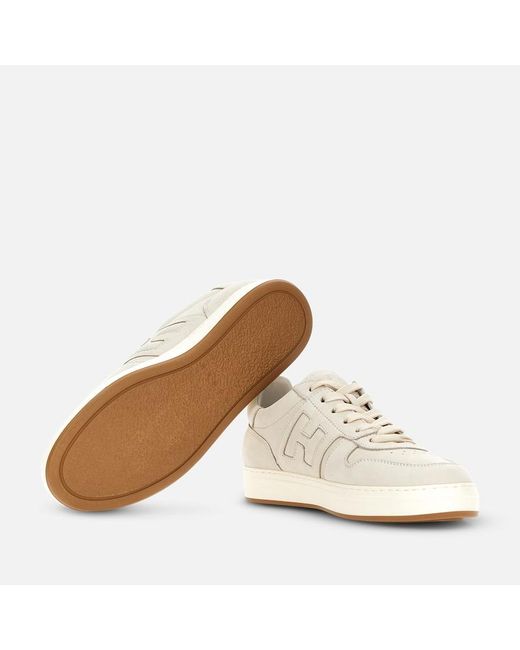 Hogan White Flat Sneaker, for men