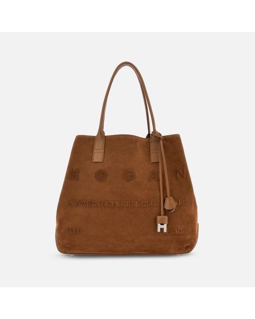 Hogan Brown Shopper Address Medium
