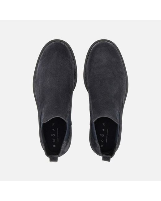 Hogan Blue Boots And Chelsea, for men