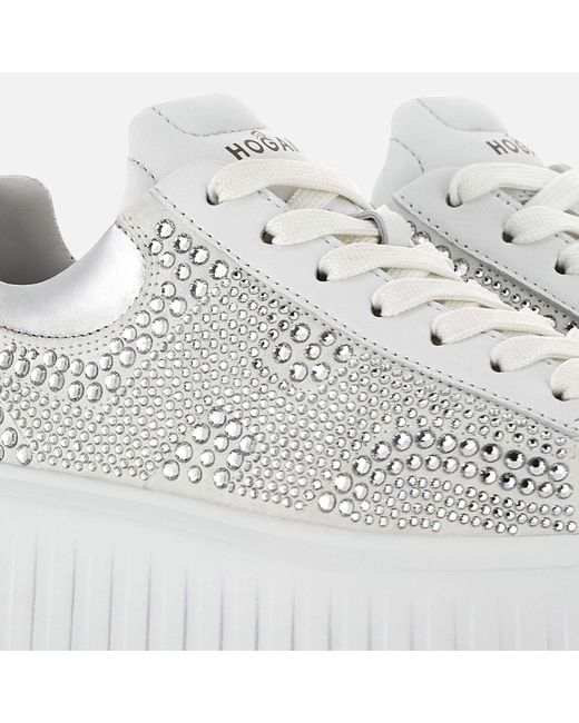 Hogan H stripes Sneakers Atelier in White Lyst UK