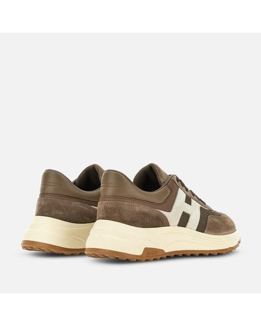 Hogan Brown Sporty Sneakers, for men