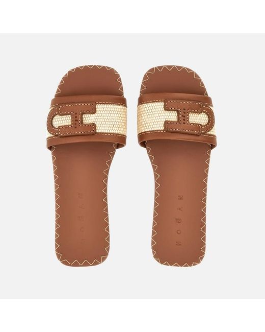 Hogan Brown Sandals,