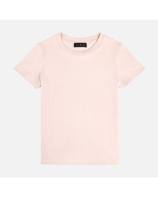 Hogan Pink Cipria Boxy T-Shirt