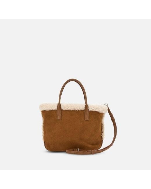 Sac Shopping Address Mini Hogan en coloris Brown