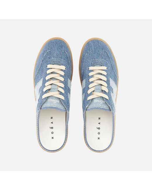 Hogan Blue Mules Cool
