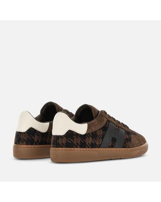 Hogan Brown Flat Sneakers,
