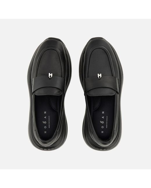 Hogan Black Chunky Sneakers,