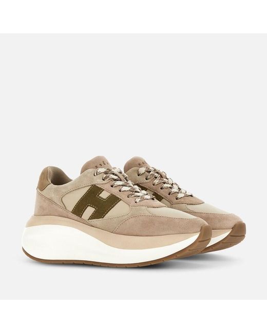 Hogan Natural Sporty Sneakers,