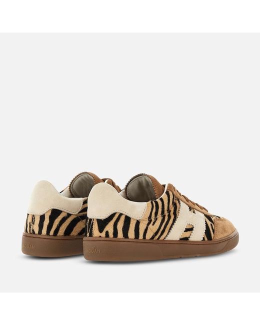Hogan Brown Flat Sneakers,