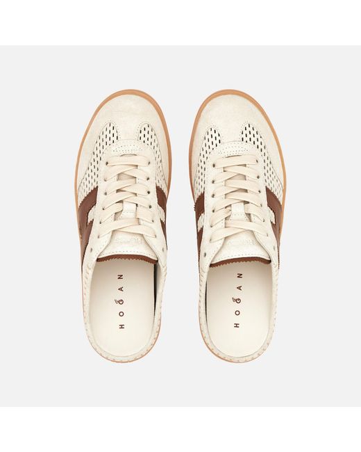 Hogan Brown Mules Cool