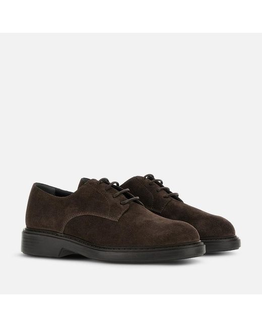 Hogan Brown Lace-Ups And Moccasins, for men