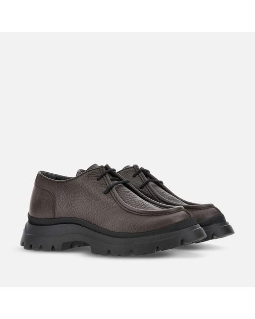 Hogan Brown Lace-Ups And Moccasins, for men