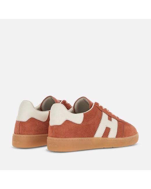 Hogan Brown Flat Sneakers,