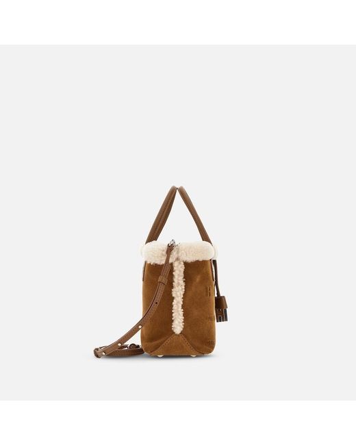 Sac Shopping Address Mini Hogan en coloris Brown