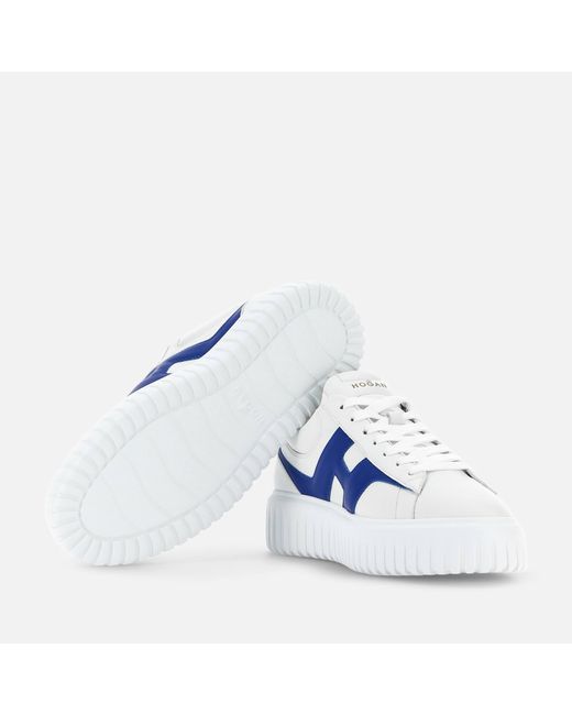 Hogan Blue Sneakers H-stripes for men