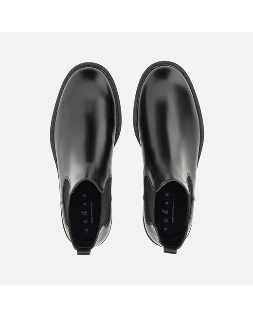 Hogan Black Boots And Chelsea, for men
