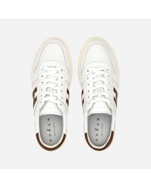 Hogan White Flat Sneaker, for men