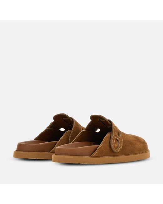 Hogan Brown Mules H716