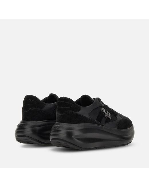 Hogan Black Chunky Sneakers,