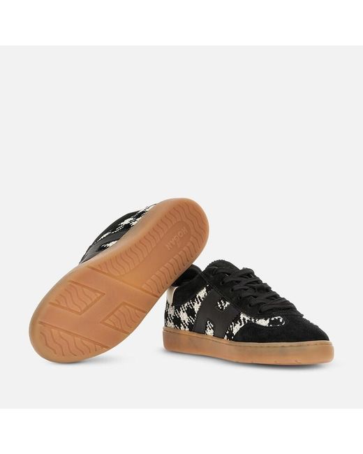 Hogan Black Flat Sneakers,