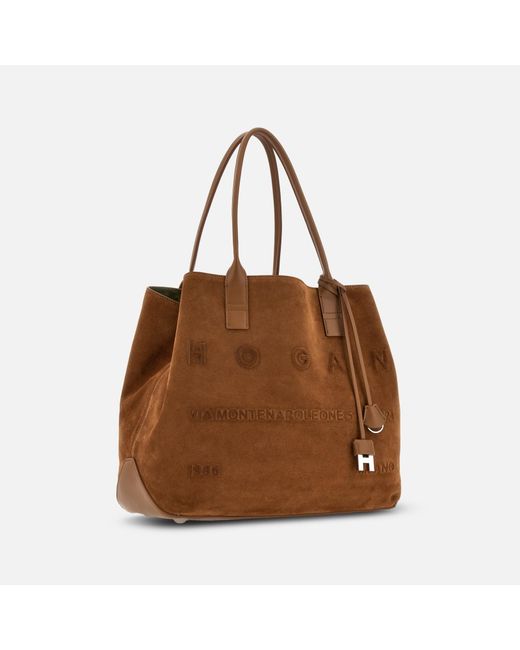 Hogan Brown Shopper Address Medium