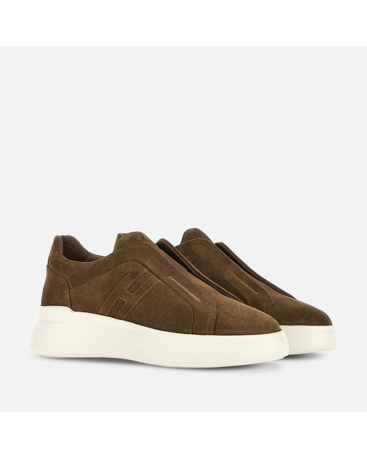 Hogan Brown Chunky Sneakers, for men