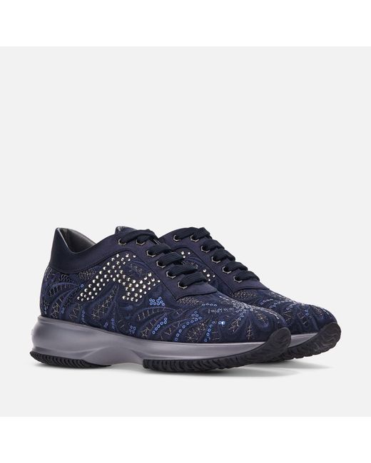 Hogan Blue Sneakers Interactive