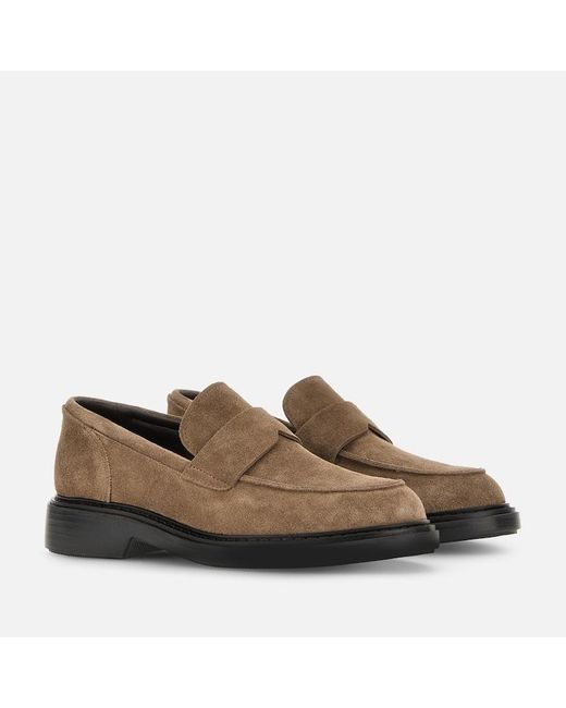 Hogan Brown Lace-Ups And Moccasins, for men