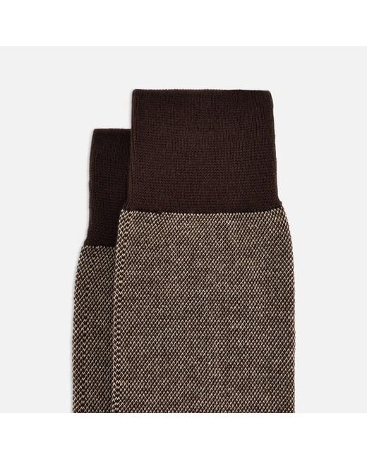 Hogan Brown Socks, (One Size) for men
