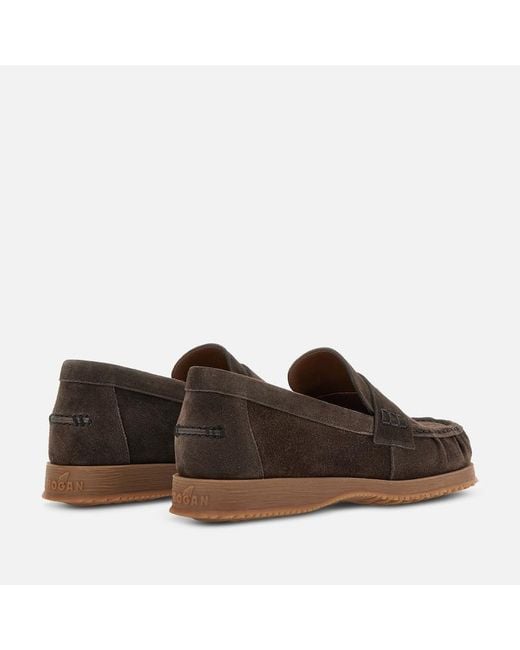 Hogan Brown Loafers,